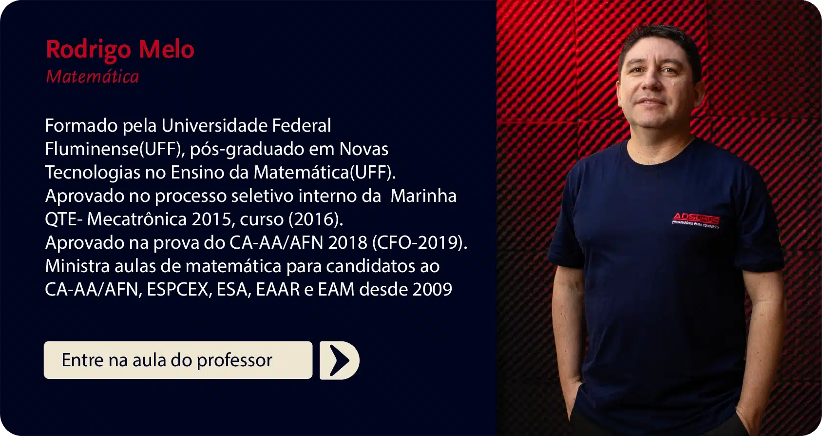 Professor Rodrigo Melo